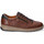 Chaussures Homme Type de talon : Talon plat Baskets en cuir LISANDRO W Noir