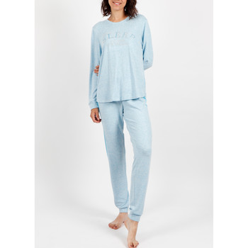 Vêtements Femme Pyjamas / Chemises de nuit Admas Tenue d'intérieur pyjama pantalon Sleep Bleu
