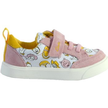 Chaussures Fille Baskets basses Clarks 154951 Rose