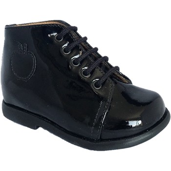 Chaussures Fille Boots Pom D\\\'api Nioupi Primo vernis noir vernis