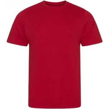 Vêtements Homme T-shirts manches longues Ecologie EA001 Rouge