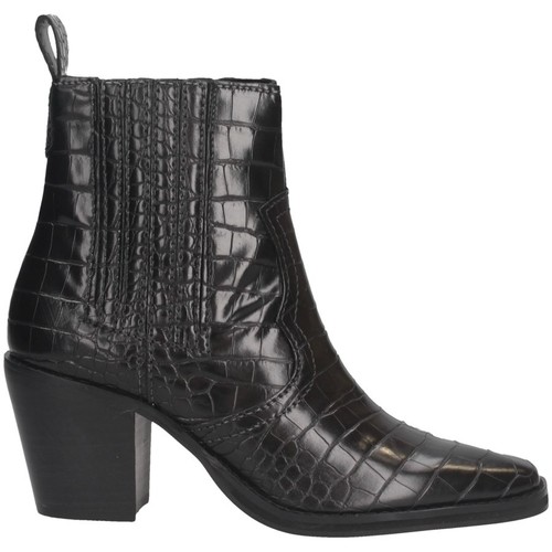 Chaussures Femme Bottes ville Steve Madden SMSGENIVA-BLK Texano Femme NOIR Noir