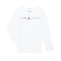 Vêtements Fille T-shirts manches longues Tommy Hilfiger KG0KG05247-YBR-J Blanc