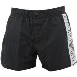 Vêtements Homme Maillots / Shorts de bain Emporio Armani Kids touch-strap logo sneakers Short de bain EA7 Noir