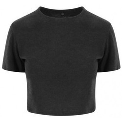Vêtements Femme T-shirts manches courtes Awdis JT006 Noir chiné