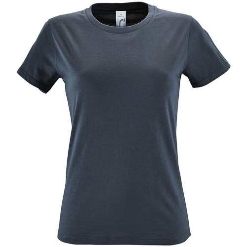 Vêtements Femme T-shirts femme courtes Sols 01825 Gris