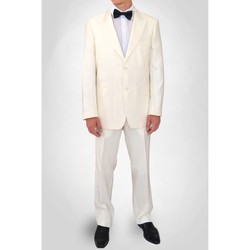 Vêtements Homme Costumes  Kebello Costume cérémonie Taille : H Blanc 46V-38P Blanc