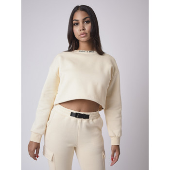 Vêtements Femme Sweats Rideaux / stores Sweat-Shirt F202035 Blanc