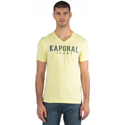 Vêtements Homme Elevate your layered looks with this tan-coloured pullover sweat from Kaporal T-shirt Homme Pazik Jaune Jaune