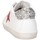 Chaussures Fille Baskets basses Dianetti Made In Italy I9869 Basket Enfant Blanc / argent Multicolore