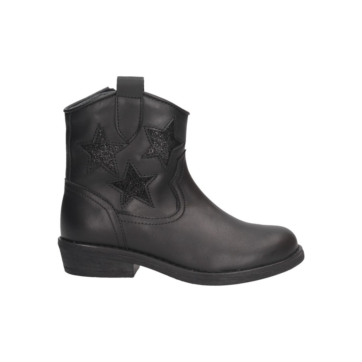 Chaussures Fille Bottes ville Dianetti Made In Italy I9790 Texano Enfant NOIR Noir