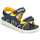 Chaussures Enfant Sandales et Nu-pieds Camiseta Timberland PERKINS ROW 2-STRAP Bleu / Jaune