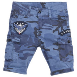 Vêtements Enfant Shorts / Bermudas Kaporal Bermuda Garçon Kamo Blue Camou Bleu