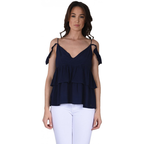 Femme Kaporal Top Femme Mount Marine Bleu - Vêtements Débardeurs / T-shirts sans manche Femme 49 