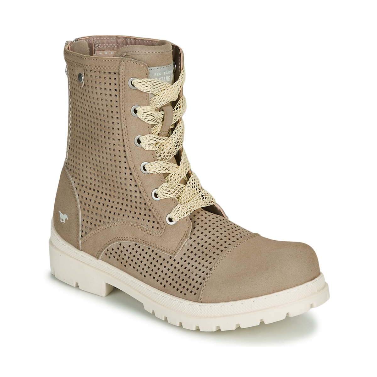 Chaussures Femme Boots Mustang FRAPINA Beige