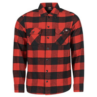Vêtements Homme Chemises manches longues Dickies NEW SACRAMENTO SHIRT RED Rouge / Noir