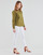 Vêtements Femme Pantalons 5 poches Freeman T.Porter ALEXA CROPPED S-SDM Blanc