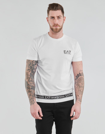 Vêtements Homme T-shirts manches courtes Emporio Armani EA7 KIHAT Blanc