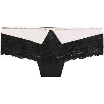 Sous-vêtements Femme Shorties & boxers Pomm'poire Shorty string noir/champagne Ebène Noir