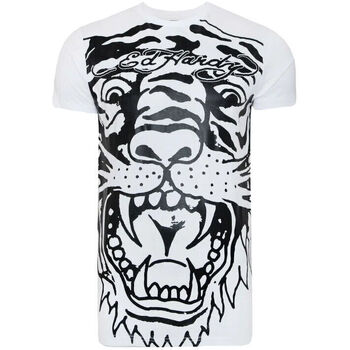 Vêtements Homme T-shirts manches courtes Ed Hardy - Big-tiger t-shirt Blanc