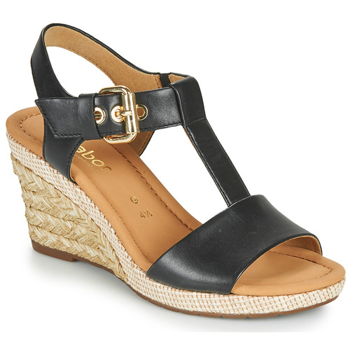 Gabor 6282457 Noir - Livraison Gratuite | Spartoo ! - Chaussures Sandale  Femme 95,20 €