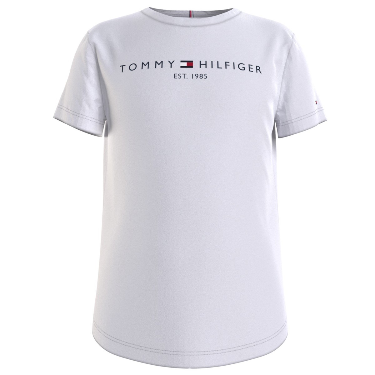 Vêtements Fille T-shirts manches courtes AM0AM08559 Tommy Hilfiger THIRE Blanc