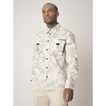 Vêtements Homme Chemises manches longues Women's Bordeaux Padded Jacket Chemise 2020090 Blanc