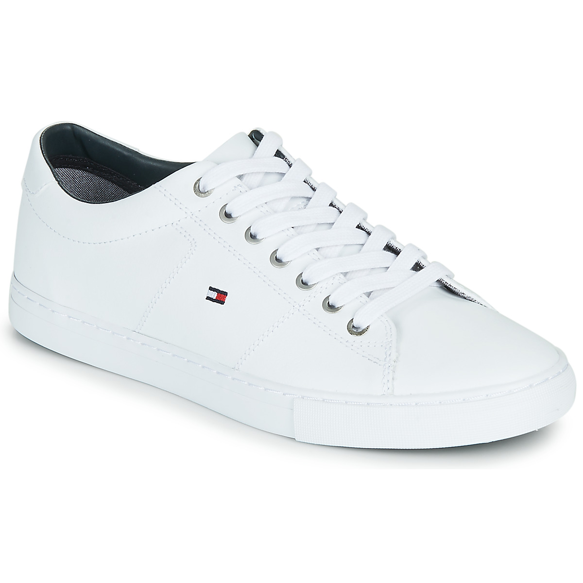 Chaussures Homme Baskets basses Tall Tommy Hilfiger ESSENTIAL LEATHER SNEAKER Blanc