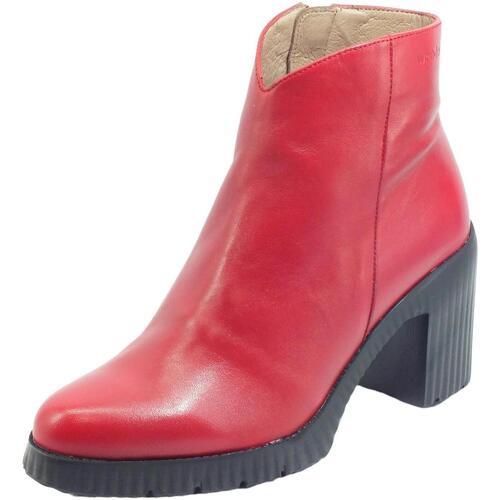 Chaussures Femme Low boots Wonders M-4513 Velvet Rouge