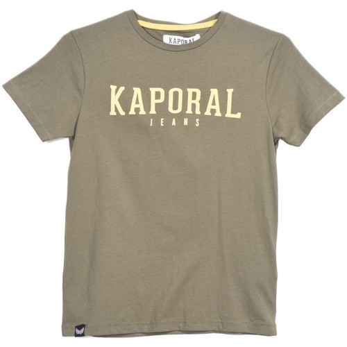 Vêtements Garçon Débardeurs / T-shirts sans manche Kaporal T-Shirt Garçon Rona Kaki Vert