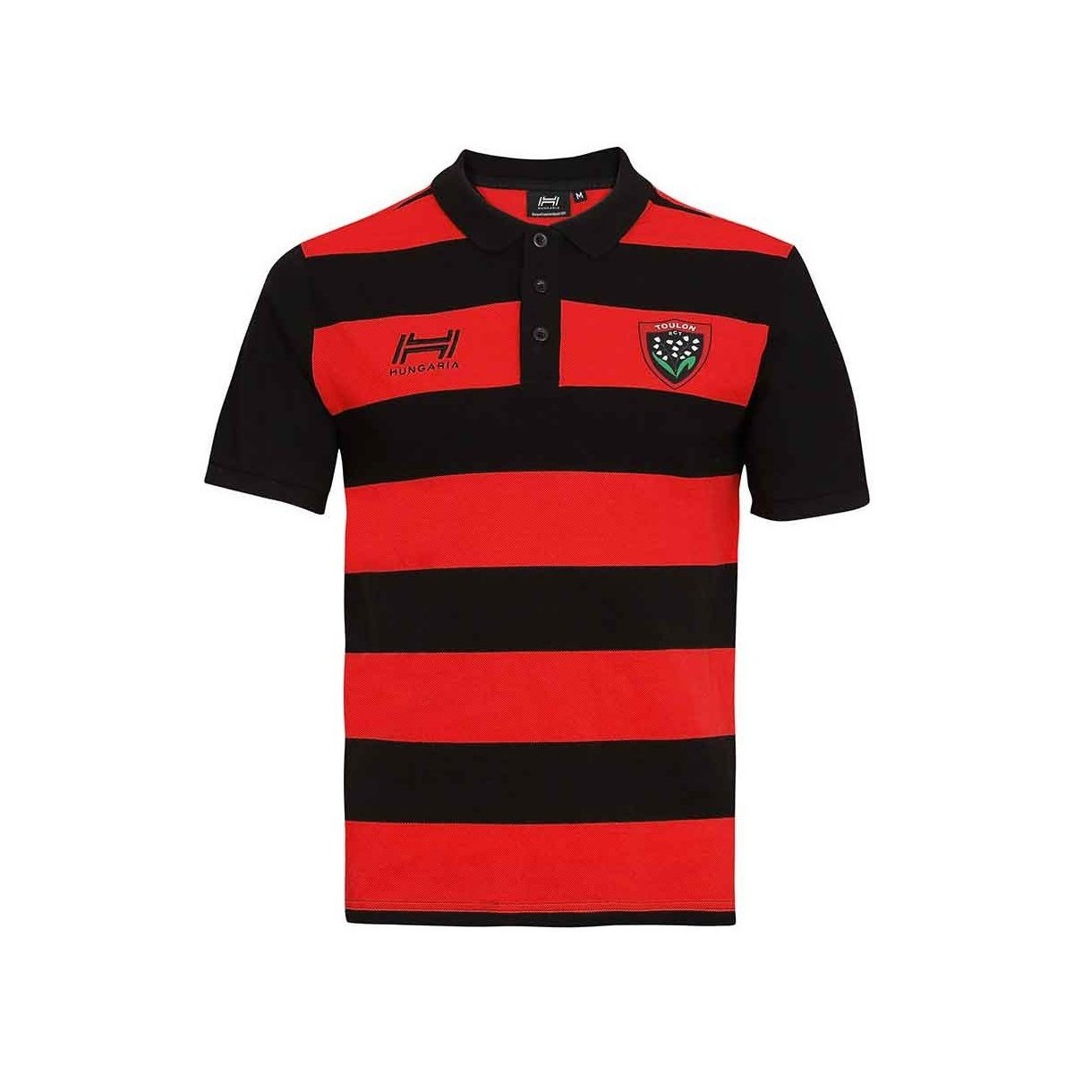 Vêtements T-shirts & Polos Hungaria POLO RUGBY RUGBY CLUB TOULONNA Noir