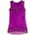 Vêtements Fille Tops / Blouses Guess Débardeur fille logo frontal violet J92I33 Violet