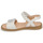 Chaussures Fille Sandales et Nu-pieds Acebo's 5500SU-BLANCO Blanc / Argenté