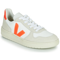 Chaussures Baskets basses Veja V-10 Blanc / Orange
