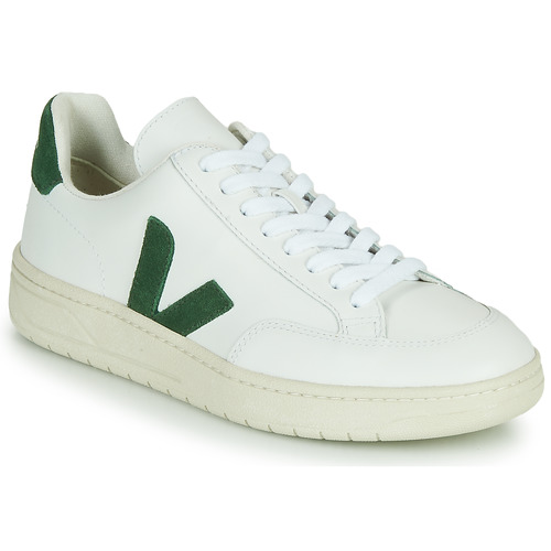 Chaussures Baskets basses Veja favre V-12 Blanc / Vert
