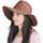 Accessoires textile Femme Chapeaux Chapeau-Tendance Chapeau capeline laine MILIE T56 Marron