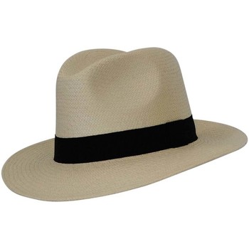 Accessoires textile Chapeaux Chapeau-Tendance Véritable chapeau panama HIGH T55 Blanc
