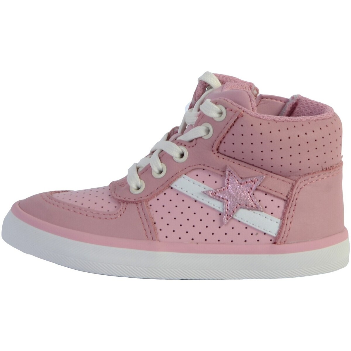 Chaussures Fille Baskets basses Clarks Basket Montante Cuir  City Flake Rose