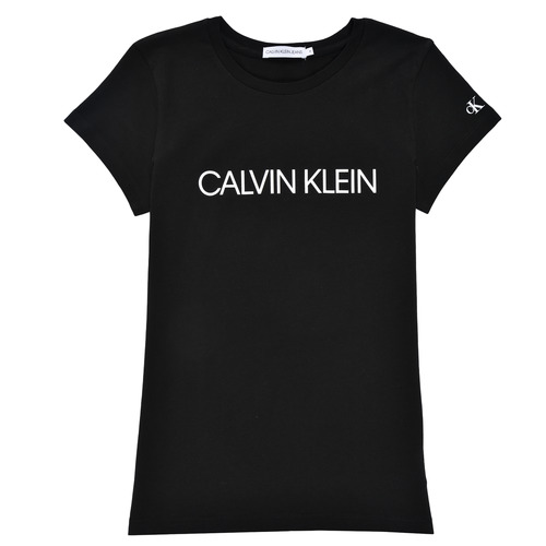 Vêtements Calvin Klein Jeans INSTITUTIONAL T-SHIRT Noir - Livraison Gratuite 
