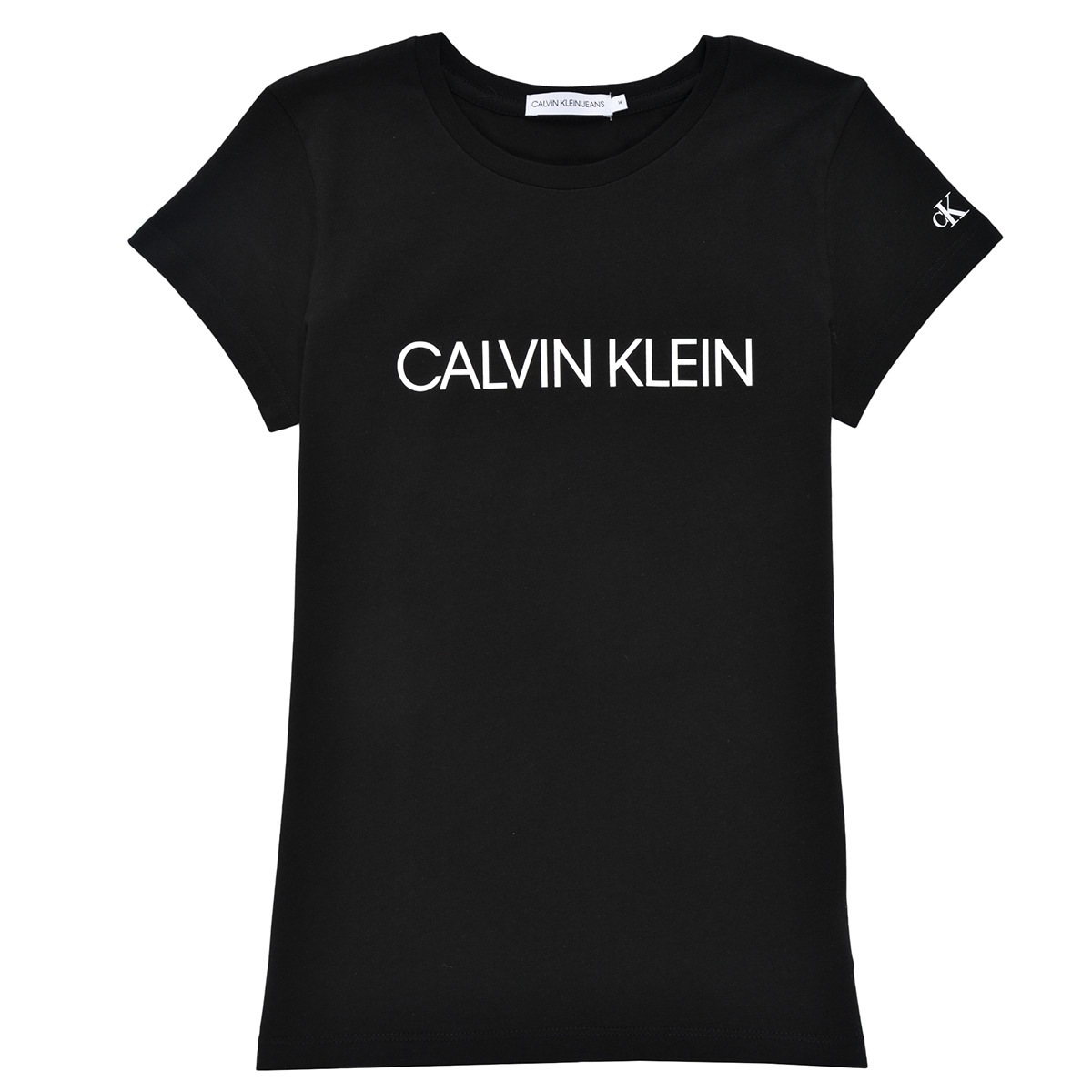 Vêtements Fille T-shirts manches courtes Calvin Klein Pugile Low Rise 3 Unità INSTITUTIONAL T-SHIRT Noir