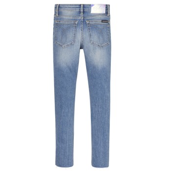 Calvin Klein Jeans Bluza o krótkim fasonie z kapturem i logo z przodu w kolorze khaki