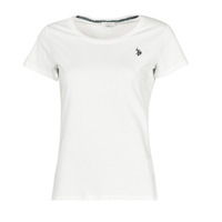 Vêtements Femme T-shirts manches courtes U.S Polo Assn. BELLA R NECK TEE SS Blanc