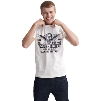 Vêtements Homme T-shirts manches courtes Superdry M1010137A Blanc