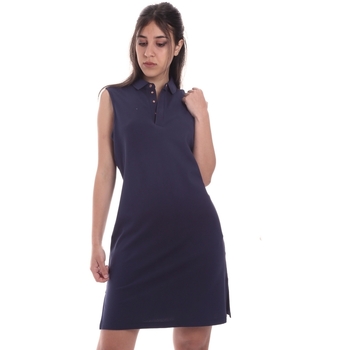 Vêtements Femme Robes courtes Emporio Armani intarsia-knit logo jumperni 3HTA58 TJI3Z Bleu