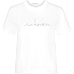 Vêtements Femme T-shirts manches courtes Calvin Klein Jeans J20J213573 Blanc