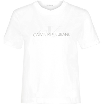 Vêtements Femme T-shirts manches courtes Calvin Klein Jeans J20J213573 Blanc
