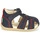 Chaussures Enfant Sandales et Nu-pieds Kickers BIGBAZAR-2 Beige / Jaune / Marine