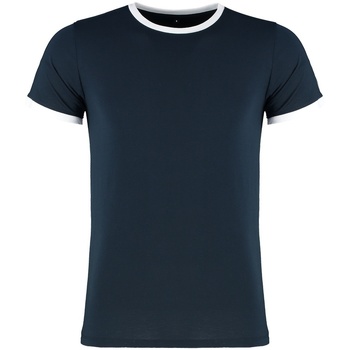 Vêtements Homme T-shirts manches longues Kustom Kit Ringer Blanc