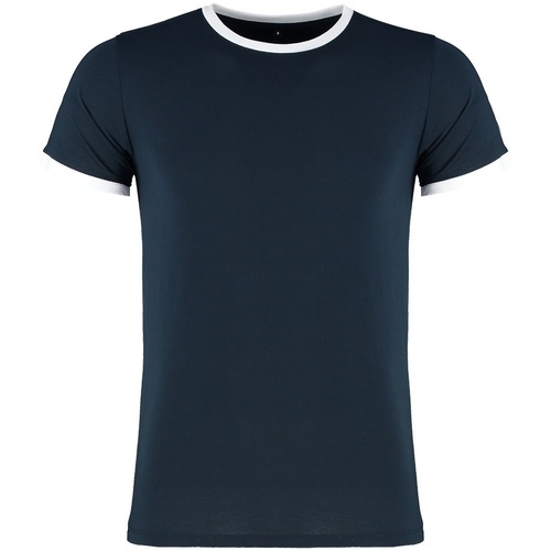 Vêtements Homme T-shirts manches longues Kustom Kit Ringer Blanc