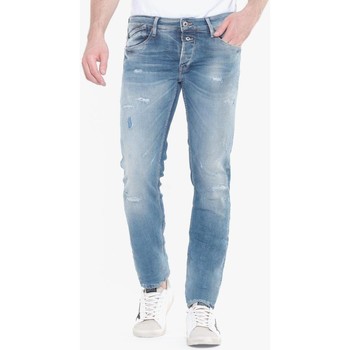 Vêtements Homme Jeans droit Le Temps des Cerises Itzan 700/11 adjusted jeans destroy bleu Bleu
